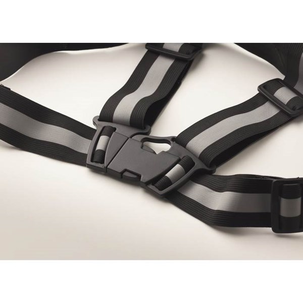 Obrázky: Černý reflexní pás na tělo, Obrázek 3