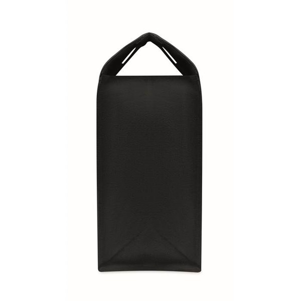 Obrázky: Černá nákupní plátěná taška s bambusovými uchy, Obrázek 6