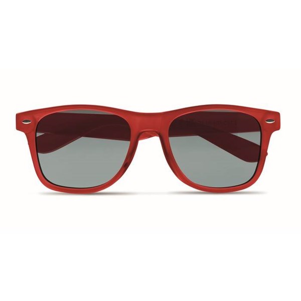 Obrázky: Transparentní červené sluneční brýle s RPET obrubou, Obrázek 2