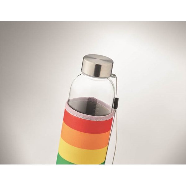 Obrázky: Skleněná láhev v barevném neoprenovém pouzdře, Obrázek 3
