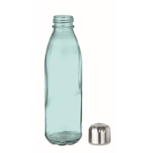 Obrázky: Skleněná láhev na pití 650 ml, sv. modrá, Obrázek 2
