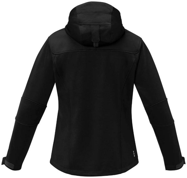 Obrázky: Dámská SOFTSHELL bunda Match ELEVATE černá XL, Obrázek 2