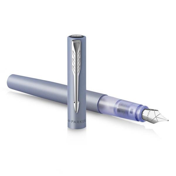 Obrázky: Parker Vector XL Silver Blue plnicí pero, hrot M, Obrázek 3