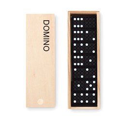 Obrázky: Plastové domino v dřevěné krabičce