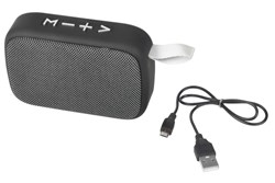 Obrázky: Černý Bluetooth reproduktor 3W s poutkem