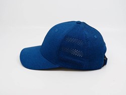Obrázky: Prodyšná modrá šestidílná čepice pro sport