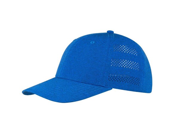 Obrázky: Prodyšná modrá šestidílná čepice pro sport, Obrázek 2