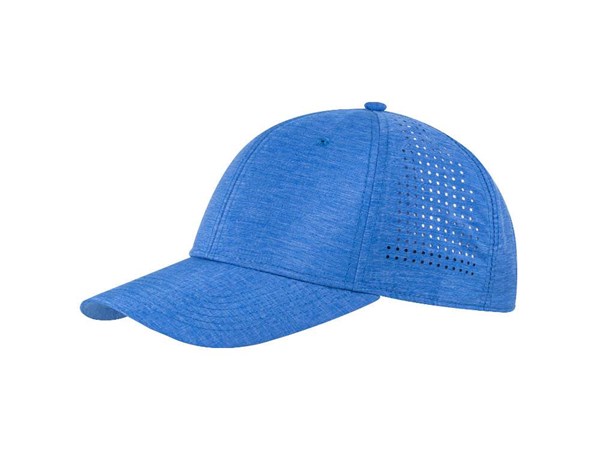 Obrázky: Lehká šestidílná perforovaná čepice, středně modrá, Obrázek 1