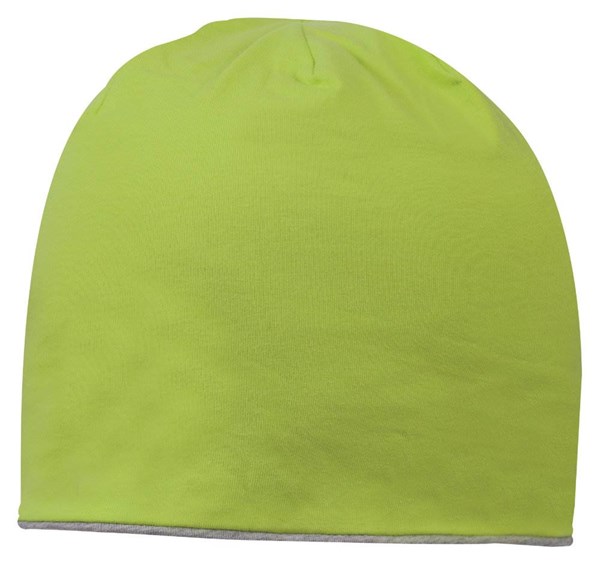 Obrázky: Dvoubarevná dvojitá čepice z bavlny zeleno/šedá, Obrázek 2