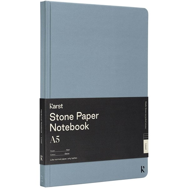 Obrázky: Modrý zápisník A5 s gumičkou, kamenný papír, Obrázek 1