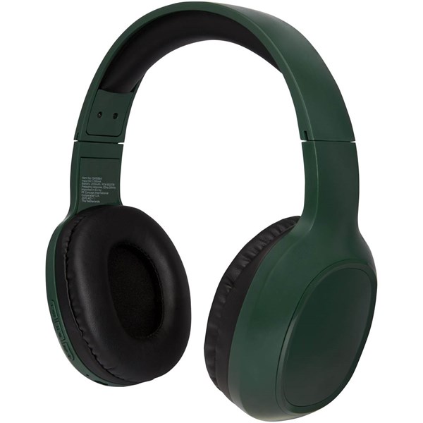 Obrázky: Bezdrátová sluchátka s mikrofonem tmavě zelená, Obrázek 1
