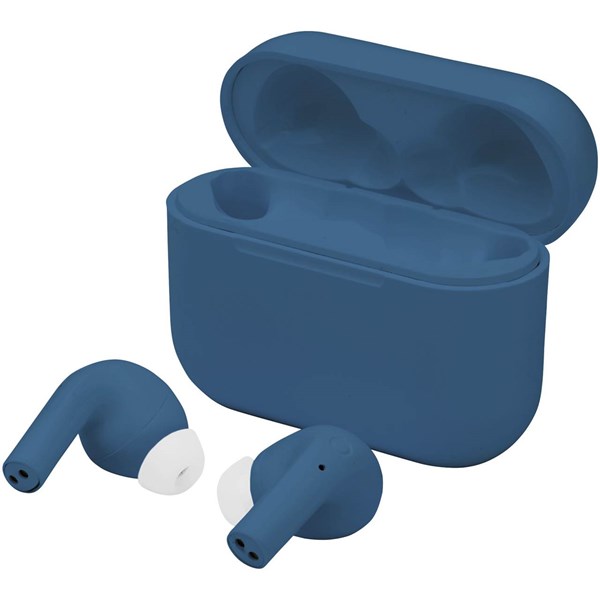 Obrázky: Modrá sluchátka z ABS plastu s aut. párováním