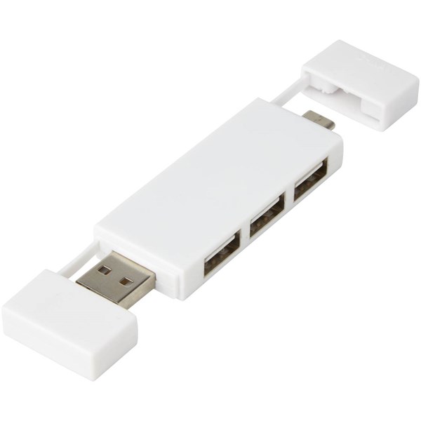 Obrázky: Duální rozbočovač USB 2.0 bílá