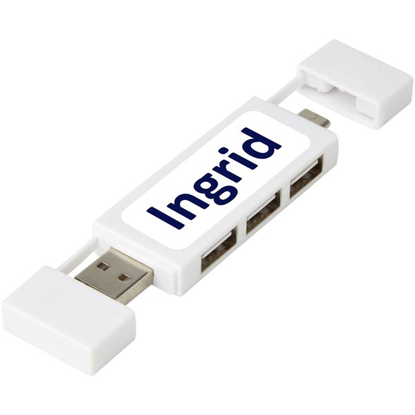 Obrázky: Duální rozbočovač USB 2.0 bílá, Obrázek 3