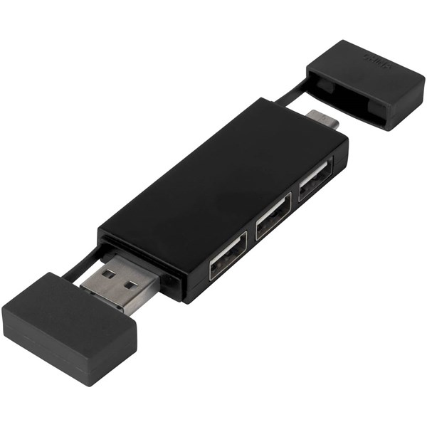 Obrázky: Duální rozbočovač USB 2.0 černá