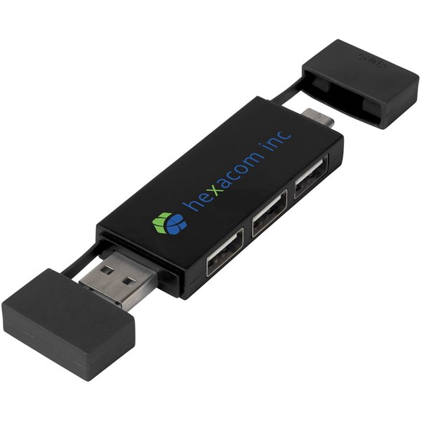 Obrázky: Duální rozbočovač USB 2.0 černá, Obrázek 7