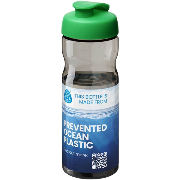Obrázky: Sportovní lahev H2O Active 650 ml šedo-zelená, Obrázek 2