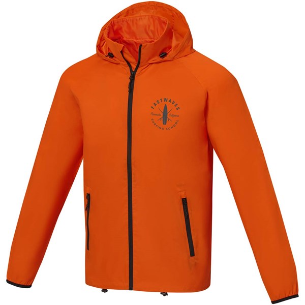 Obrázky: Oranžová lehká pánská bunda Dinlas XS, Obrázek 5