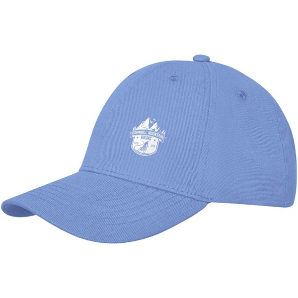 Obrázky: 6panelová čepice s kovovou přezkou, světle modrá