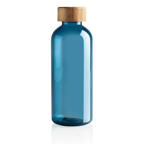 Obrázky: Transpar. modrá láhev z GRS RPET bambusový uzávěr, Obrázek 2
