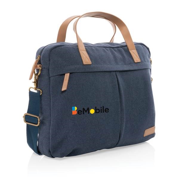 Obrázky: Modrý batoh na notebook z recykl. canvas AWARE, Obrázek 7