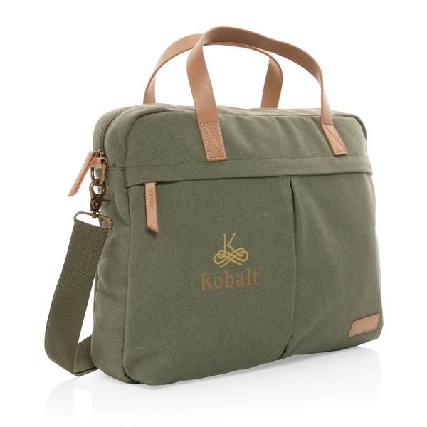 Obrázky: Zelená taška na notebook z recykl. plátna AWARE, Obrázek 7