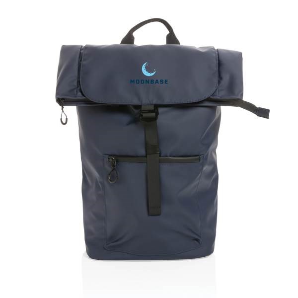 Obrázky: Voděodolný batoh na notebook z RPET AWARE, modrý, Obrázek 9