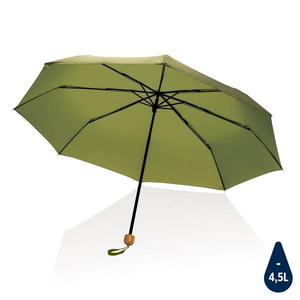 Obrázky: Zelený rPET deštník, manuální otevírání