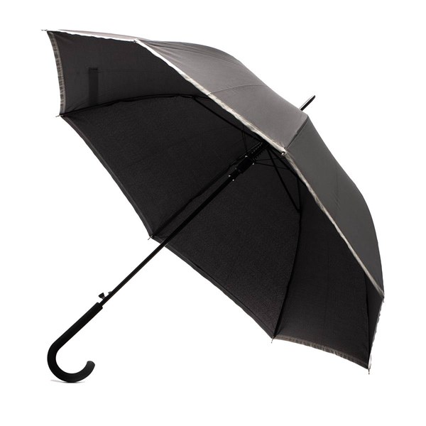 Obrázky: Automatický černý deštník s reflexním lemem