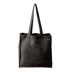 Obrázky: Černá EKO nákupní taška z bavlny 230g