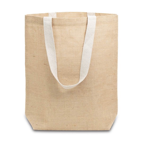 Obrázky: Jutová EKO nákupní taška, béžová, Obrázek 2