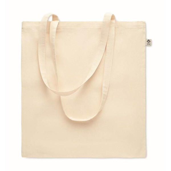 Obrázky: Bavlněná nákupní taška s dl.uchy 180 g/m2, přírodní