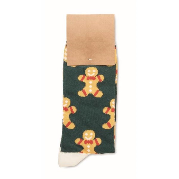 Obrázky: Pár ponožek s vánočním motivem, vel. L tm.zelené, Obrázek 6