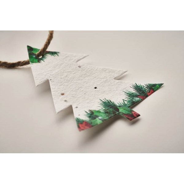 Obrázky: Vánoční baňka ze semínkového papíru, stromeček, Obrázek 3
