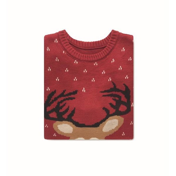 Obrázky: Červený vánoční svetr s motivem soba, vel. S/M, Obrázek 5