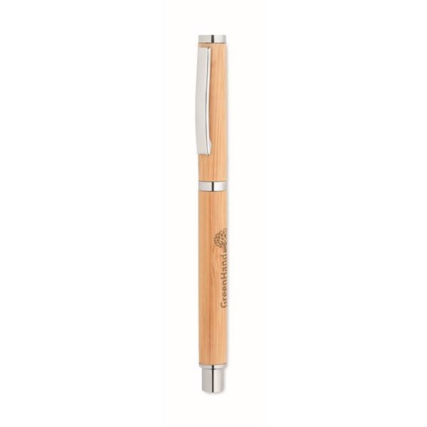 Obrázky: Bambusové gelové pero s modrou náplní, Obrázek 2