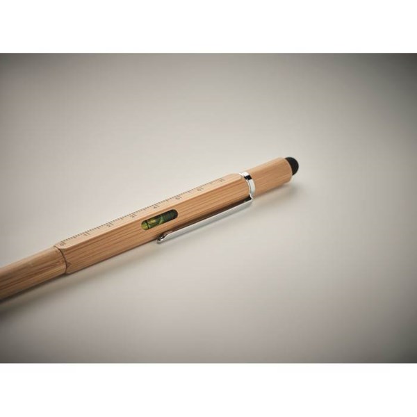 Obrázky: Bambusové kul. pero s vodováhou,stylusem a nářadím, Obrázek 3