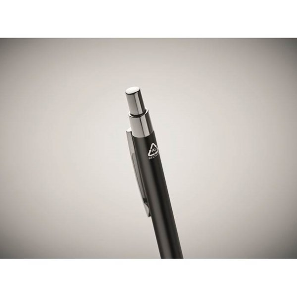 Obrázky: Černé kuličkové pero z hliníku s modrou náplní, Obrázek 6