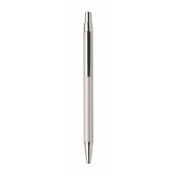 Obrázky: Stříbrné kuličkové pero z hliníku s modrou náplní, Obrázek 2