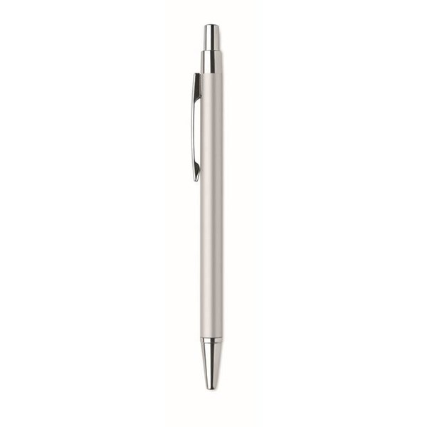 Obrázky: Stříbrné kuličkové pero z hliníku s modrou náplní, Obrázek 3