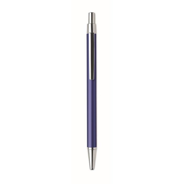 Obrázky: Modré kuličkové pero z hliníku s modrou náplní, Obrázek 2