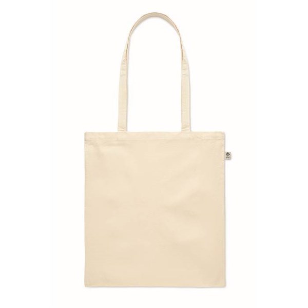 Obrázky: Bavlněná nákupní taška s dl.uchy 180 g/m2, přírodní, Obrázek 3