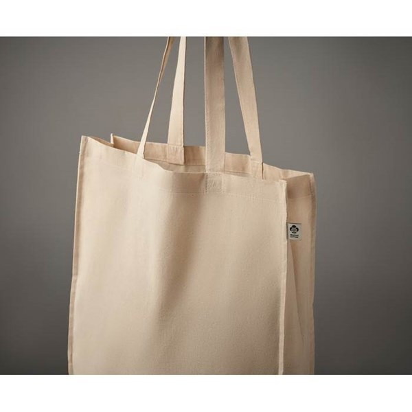 Obrázky: Bavlněná taška na nákupy s dlouhými uchy 140 g/m2, Obrázek 5