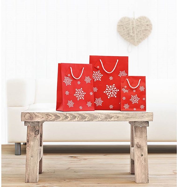 Obrázky: Malá papírová taška s vánočním motivem, 16x23 cm, Obrázek 2