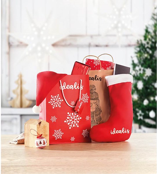 Obrázky: Střední papírová taška s vánočním motivem,22x30 cm, Obrázek 7