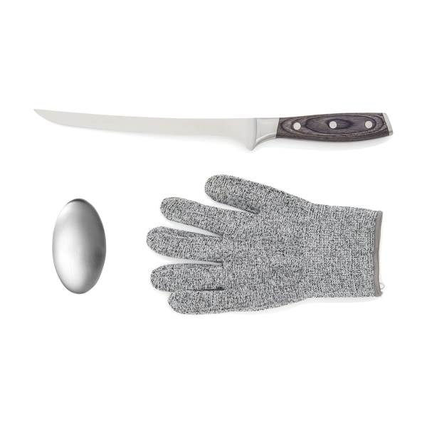 Obrázky: Nůž na filetování VINGA Kaiser,rukavice,kov.mýdlo, Obrázek 5