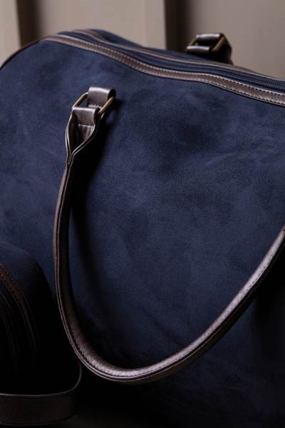 Obrázky: Víkendová taška VINGA Hunton, modrý semiš, Obrázek 9