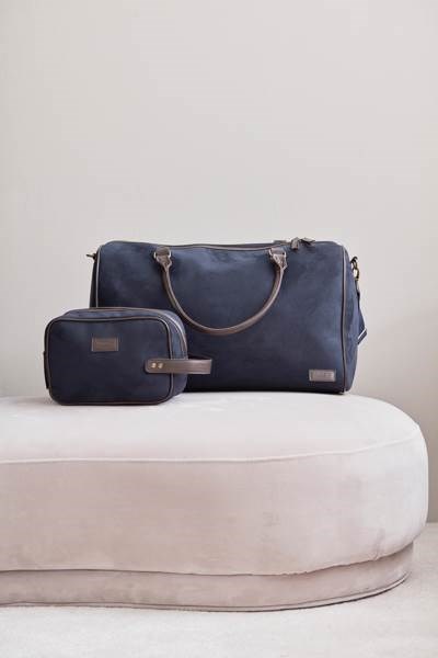 Obrázky: Víkendová taška VINGA Hunton, modrý semiš, Obrázek 18
