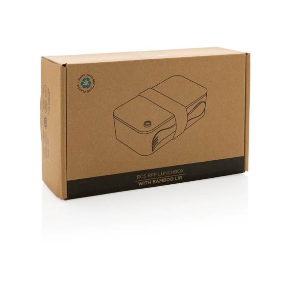 Obrázky: Bílá krabička na jídlo z RCS plastu, bambus. víko, Obrázek 11