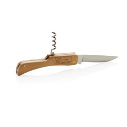 Obrázky: Skládací nůž s dřevěnou rukojetí FSC® a otvírákem
